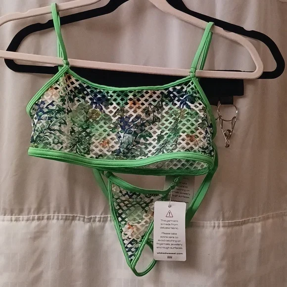 Wicked Weasel. Bikini. NWT. Size Small. Orange, yellow, green, blue, whi… - Picture 4 of 13